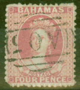 Bahamas 1862 4d Dull Rose SG18 P.13 Good used