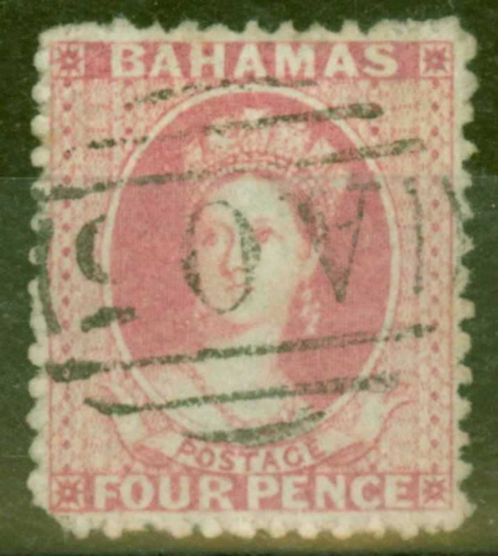 Bahamas 1862 4d Dull Rose SG18 P.13 Good used