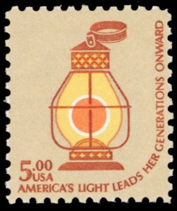 1612, Mint NH $5 Lantern Single Postage Stamp - Stuart Katz