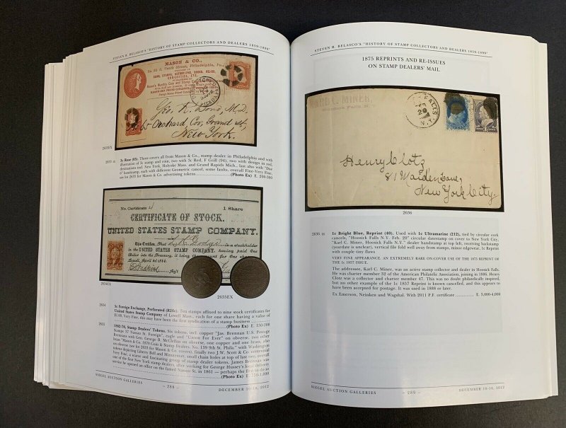 U.S. and Foreign Stamps & Covers, Robert A. Siegel, Sale 1037, Dec. 10-14, 2012