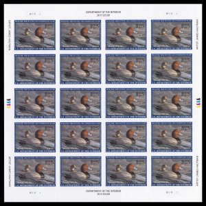 US RW89 Migratory Birds Redhead Duck $25 sheet 20 MNH 2022-2023