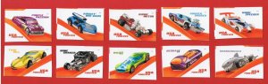 #5321-5330  MNH S/A  Hot Wheels Singles  Free S/H