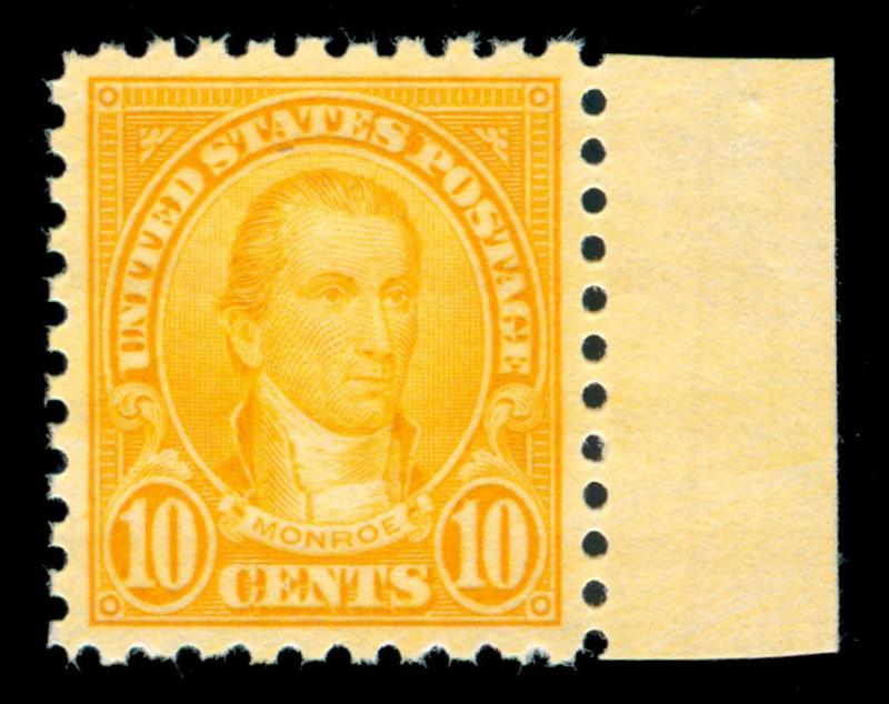 MOMEN: US STAMPS #591 MINT OG NH PSE GRADED CERT SUP-98