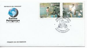 PARAGUAY 2007 EDUCATION FOR ALL CHILDREN FDC COVER AMERICA UPAEP JOINT ISSUE