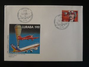 aviation Luraba aerophilatelic exposition cover Switzerland 1981