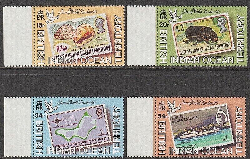 EDSROOM-11643 B I O T 90-93 MNH 1990 Complete London Expo CV$35