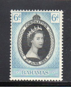 BAHAMAS #157  1953  CORONATION ISSUE  MINT  VF NH  O.G  a