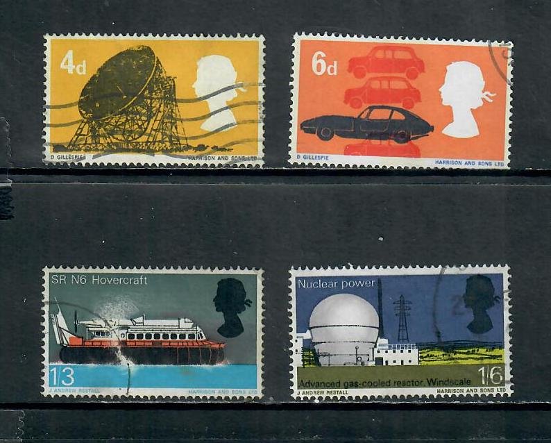 G.B 1966 COMMEMORATIVE SET TECHNOLOGY ISSUE , USED h130121