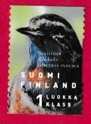 FINLAND SCOTT#1100 1999 1st CLASS - RED-SPOTTED BLUETHROAT  BIRD  MH