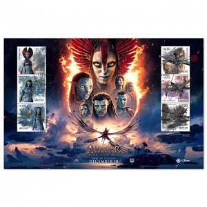 New Zealand 2025 Avatar: Fire and Ash First Day Cancelled Miniature Sheet