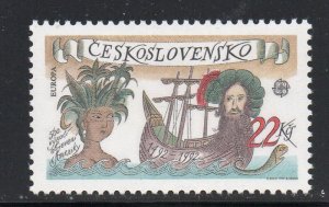 Czechoslovakia Sc 2856 1992  Europa stamp mint NH