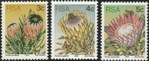 South Africa, #477-479  Unused  from 1977