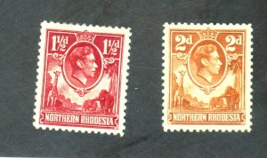 NORTHERN RHODESIA #29 31 MINT VF OG LH Cat $55