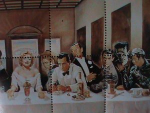 ​RUSSIA-AIbCHbI-SEXY MARILYN MONROE & HOLLYWOOD THE LAST SUPPER-MNH-SHEET-VF