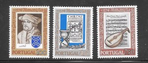 Portugal #1195-97 MNH Set of Singles