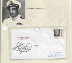 1976 Adm Samuel Gravely Jr USN Norfolk, Va to Fort Hood, TX (54330)