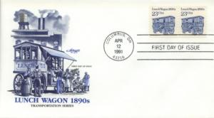 1991 Lunch Wagon (Scott 2464) Artmaster FDC 