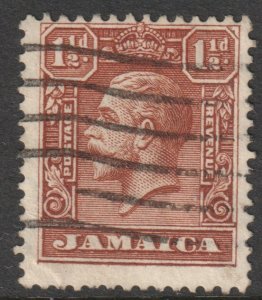 Jamaica Scott 104 - SG109, 1929 George V 1.1/2d used