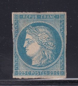 French Colonies Scott # 12 F-VF unused no gum nice color scv $ 175  see pic !
