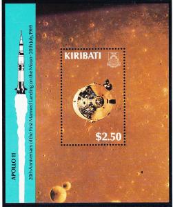 Kiribati 1989 Moon Landing Anniv. SS Scott (521) MNH