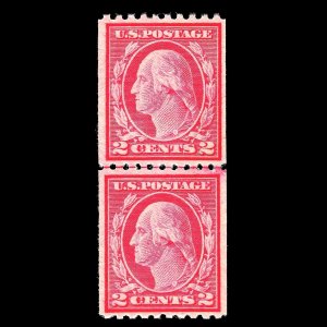 WCstamps: U.S. Scott #487 2c Type II Coil Line Pair VF Mint OGph PF Cert CV $120