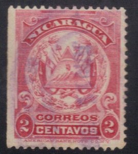 NICARAGUA SC# 180 USED 2c 1895