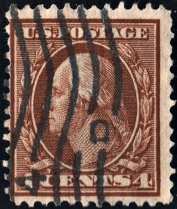 SC#377 4¢ Washington (1911) Used