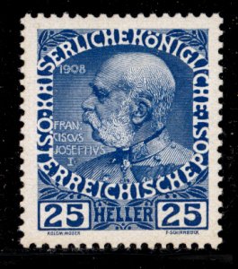 Austria 1908  Scott #118A MNH