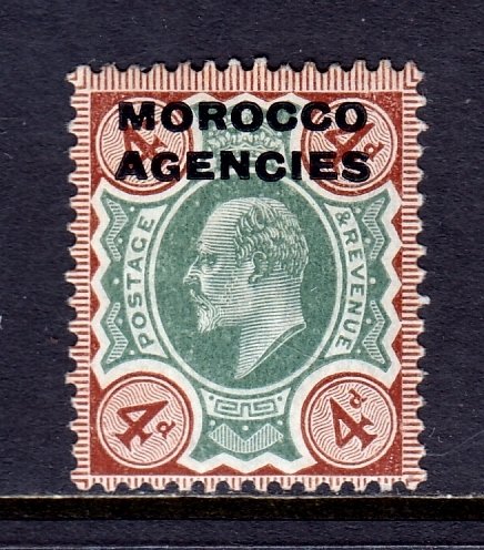 Morocco Agencies - Scott #204 - MH - Gum toning on hinge, pencil/rev.- SCV $4.25