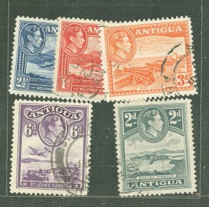 Antigua #85/87-90  Multiple
