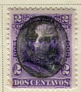 PERU; 1894 early classic Optd. issue fine Mint hinged 2c. value