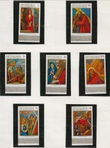 BURUNDI Sc 322-8,C119-25+2PERF+2IMPERF S/S NH issue of 1970 - CHRISTMAS - ART