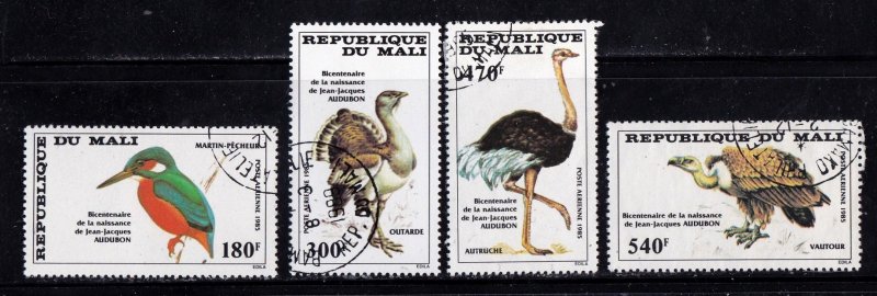 Mali                C512 - 515           used    topical        Birds   CV $6.05