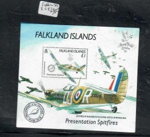 FALKLAND ISLANDS  MINI SHEET AIRPLANE    SC 519   MNH        P0921H