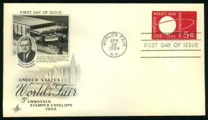 #U546 New York Worlds Fair - Artcraft Cachet