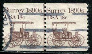 1907 US 18c Surrey PNC #2, used LP