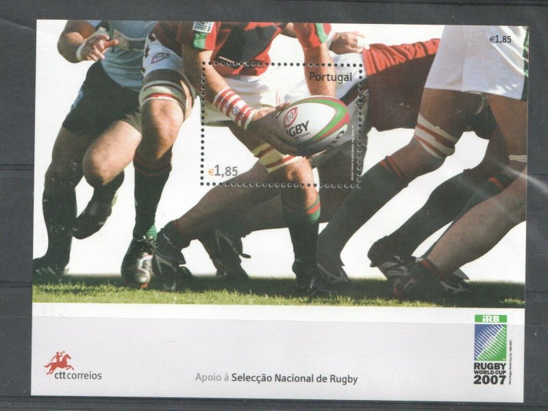2007  PORTUGAL -  SG:MS 3509 - RUGBY WORLD CUP - UNMOUNTED MINT