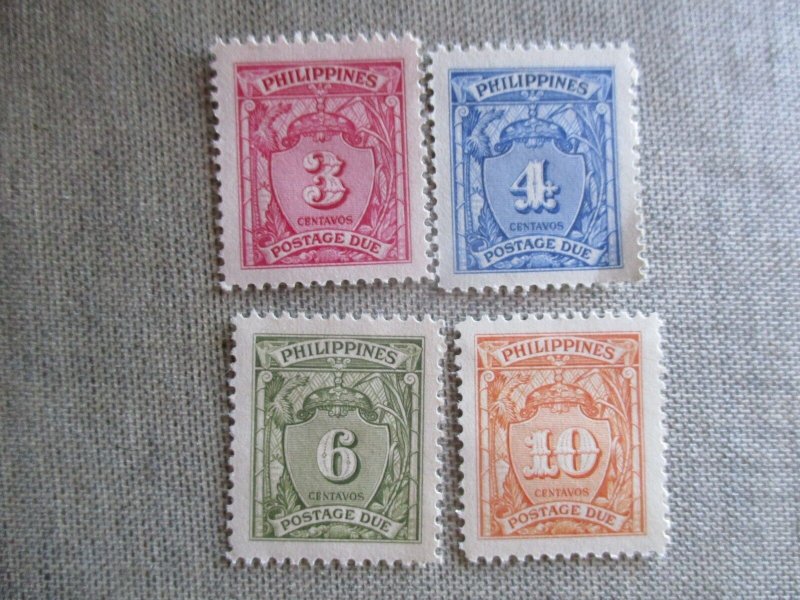 Philippines, Scott# J23-J26, MLH, OG