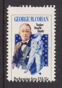 US Sc 1756 MNH. 1978 George M. Cohan, horizontal Misperf