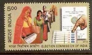 India 2010 Election Commission of India Women Voting Pad Machine 1v MNH Inde ...