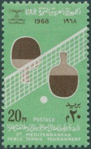 Egypt 1968 SG957 20m Table Tennis MNH