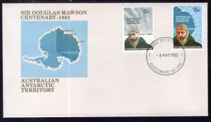 Australian Antarctic Territory L53-L54 Mawson U/A FDC