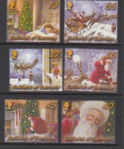 Guernsey 2003 Christmas Set unmounted mint NHM