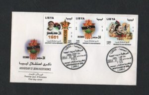 2013- Libya- Anniversary of Libyan Independence- Flag- FDC 