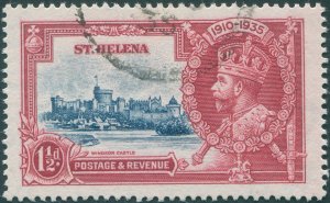 St Helena 1935 1½d deep blue & carmine Jubilee SG124 used