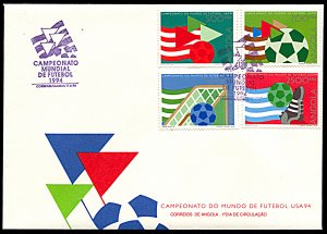 Angola 902-905, FDC, 1994 World Cup Football Championship USA