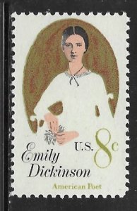 USA 1436: 8c Emily E. Dickinson (1830-1886), Poet, MNH, VF
