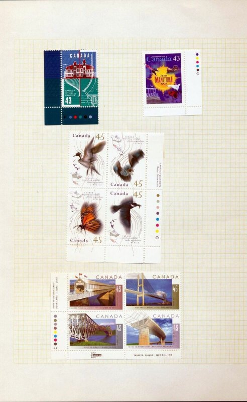 CANADA 1990s MNH MH Sheets Booklets.Face Appx$45+(Top 546)