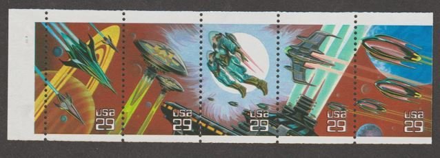 U.S. Scott #2741-2745a Space Fantasy Stamp - Mint NH Booklet