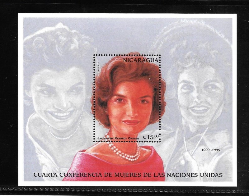 Nicaragua #2165 Jacqueline Kennedy Onassis Souvenir Sheet (12394)